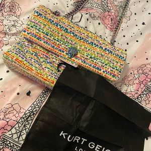 Kurt Geiger Large Tweed Shoulder Bag